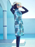 Burkini Femme 3 pièces/Set Hijab Haut Pantalons Waterproof