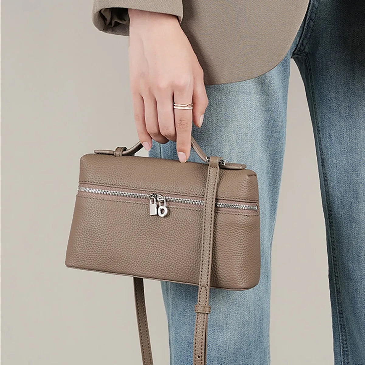 Sac belly en cuir
