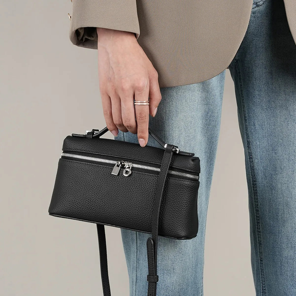 Sac belly en cuir